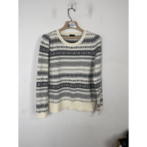 Talbots Sweaters - Talbots Womens Sweater Medium Fair Isle Nordic Ski Cabincore Winter Wool Blend